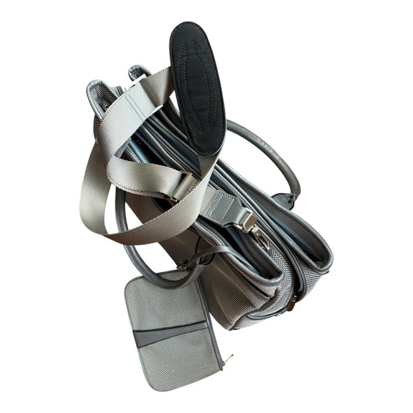 Tumi Earl Gray Nylon Expandable Laptop Briefcase Crossbody - Picture 13 of 15